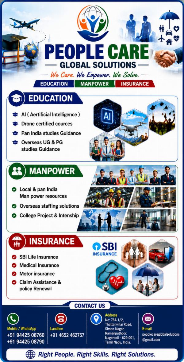 Drone Training & Manpower Solutions - People Care Global Solutions