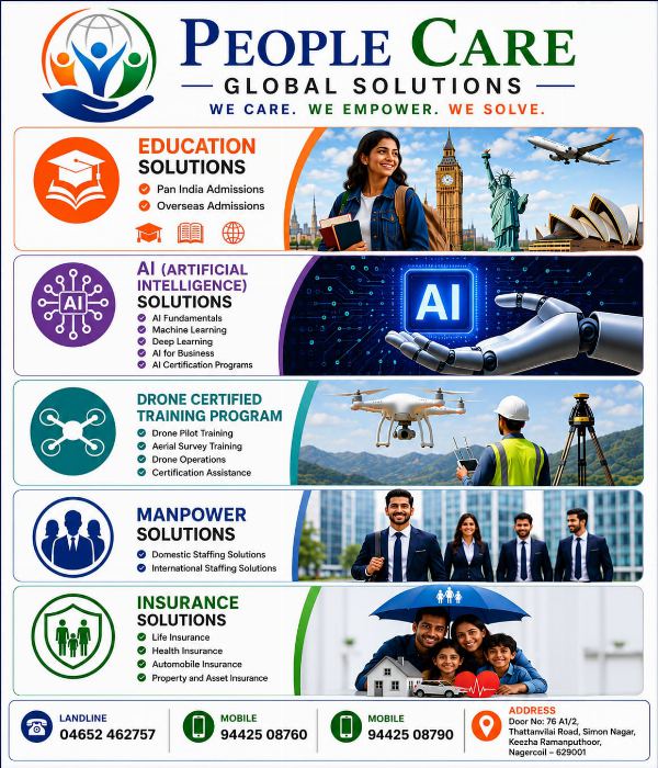 Education, Insurance & Manpower Services - People Care Global Solutions