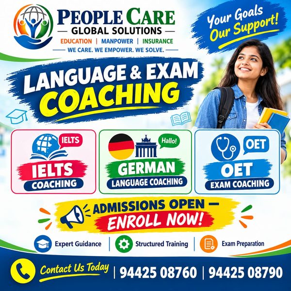 IELTS, German & OET Coaching - People Care Global Solutions